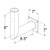 Angled Wall Mount Tenon Bracket Dark Bronze Thumbnail