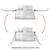 2 in. MiniFit Reflector and Trim - Deep - Pinhole - White Thumbnail