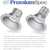 6 in. Reflector and Trim - Matte Silver Baffle with White Trim Thumbnail