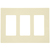 Decorator Wall Plate - Light Almond - 3 Gang Thumbnail