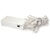 8.3 ft. Battery Operated Christmas Light Stringer - (20) Cool White LED Bulbs Thumbnail