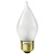 40 Watt - Spun Thread Satin White - Bent Tip - Incandescent Chandelier Bulb Thumbnail