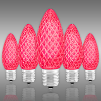 LED CIL C9 PINK TRANSP