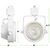 1220 Lumens - 17 Watt - Color Selectable LED Track Light Fixture - Gimbal Thumbnail