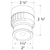 1000 Lumens - 12.5 Watt - 2 in. Color Selectable LED Light Engine Thumbnail