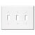 Toggle Wall Plate - White - 3 Gang Thumbnail