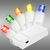 12 ft. Battery Operated Christmas Light Stringer - (20) Multi-Color LED Bulbs Thumbnail