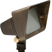 Flood Light Fixture - 12 Volt - 45 Deg. Beam Angle - Bronze Housing - For Use with JC-G4 Bulbs