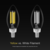300 Lumens - 3.5 Watt - 2700 Kelvin - LED Chandelier Filament Bulb - 3.9 in. x 1.4 in. Thumbnail