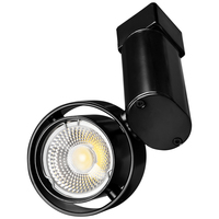 764 Lumens - 10 Watt - Color Selectable LED Track Light Fixture - Gimbal - Kelvin 2700-3000-3500-4000-5000 - 36 Deg. Beam Angle - Black - Halo Track Compatible - 90 CRI - 120 Volt - PLT-12482