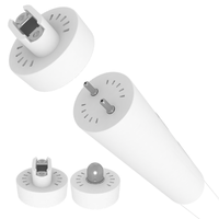 8 ft. LED T8 Connectable Tube - Two 4 ft. Pieces - Wattage and Color Selectable - 5500 Lumen Max - Type B - End Cap Adaptors - 24-32-40W - 3000-3500-4000-5000-6500K - Double-Ended Power - 120-277 Volt - Case of 10 - Green Creative 38105
