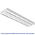 4050 Lumen Max - 35 Watt Max - 1 x 4 LED Troffer Fixture with Emergency Backup - Three Flat Light Panels - Wattage and Color Selectable Thumbnail