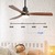 52 in. Ceiling Fan - Color Selectable LED Light Kit and Remote Included Thumbnail