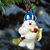 Sweeping Snowman Christmas Ornament Thumbnail