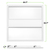 3900 Lumen Max - 35 Watt Max - 2 x 2 LED Troffer Fixture - Three Flat Light Panels - Wattage and Color Selectable Thumbnail