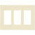 Decorator Wall Plate - Ivory - 3 Gang Thumbnail