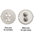 Recessed Emergency Light Fixture - 950 Lumens - 2 Watt - 5000 Kelvin Thumbnail