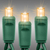 26 ft. LED Mini Lights - (50) Warm White Deluxe 5mm Bulbs - 6 in. Bulb Spacing - Green Wire - Case of 24  Thumbnail