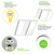 3900 Lumen Max - 35 Watt Max - 2 x 2 LED Troffer Fixture - Three Flat Light Panels - Wattage and Color Selectable Thumbnail