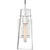 17 in. x 5 in. Wall Sconce Fixture - Clear Glass - Nickel Finish Thumbnail