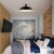 15 in. Semi-Flush Mount Ceiling Light Fixture - Black Shade - Brass Finish Thumbnail