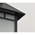 14 in. x 9 in. Outdoor Wall Sconce Fixture - Frosted Glass - Black Finish Thumbnail