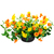 45 in. Wide Yellow and Orange Petunia Topiary - UV Resistant Thumbnail