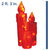 (Set of 3) Fiberglass Frosted Candle Trio Thumbnail