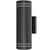 12 in. Color Selectable LED Outdoor Wall Sconce Fixture - Direct and Indirect Light - Black Finish Thumbnail