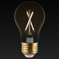 250 Lumens - 3 Watt - 2700 Kelvin - LED A15 Filament Bulb - Amber Tint - White Filament - 25 Watt Equal - Medium Base - 90 CRI - 120 Volt - PLT-13401