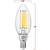 Natural Light - 500 Lumens - 4 Watt - 2400 Kelvin - AmberGlow LED Chandelier Bulb - 4.0 in. x 1.4 in. Thumbnail