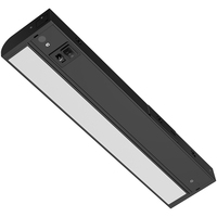 16 in. - Color Selectable LED Under Cabinet Light Fixture - 12 Watt - Kelvin 2700-3000-3500-4000-5000 - 630 Lumens - Black - 90 CRI - 120 Volt - PLT-20291