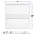 4050 Lumen Max - 35 Watt Max - 2 x 2 LED Troffer Fixture - Three Flat Light Panels - Wattage and Color Selectable Thumbnail