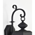 18 in. x 7 in. Outdoor Wall Sconce Fixture - Seeded Glass - Black Finish Thumbnail