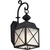 18 in. x 7 in. Outdoor Wall Sconce Fixture - Seeded Glass - Black Finish Thumbnail