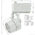 Nora NTL-201/75W - Studio Octagon Low Voltage Track Fixture - White Thumbnail