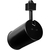 Track Light Fixture - Flat Back Cylinder - Black Thumbnail