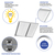 4050 Lumen Max - 35 Watt Max - 2 x 2 LED Troffer Fixture - Three Flat Light Panels - Wattage and Color Selectable Thumbnail