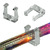 (100 Pack) - 5/8 in. - Rope Light Square Clips Thumbnail