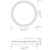 14 in. Dia. LED Flush Mount Ceiling Fixture - Halogen White Thumbnail