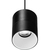 5 in. x 4 in. Wattage Selectable LED Pendant Fixture - White Baffle - Black Finish Thumbnail