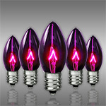 Purple C7 Incandescent Christmas Light Bulbs - Category Image