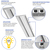 4050 Lumen Max - 35 Watt Max - 1 x 4 LED Troffer Fixture with Emergency Backup - Three Flat Light Panels - Wattage and Color Selectable Thumbnail
