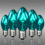 Teal C7 Incandescent Christmas Light Bulbs - Category Image
