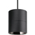 5 in. x 4 in. Wattage Selectable LED Pendant Fixture - Chrome Baffle - Black Finish Thumbnail