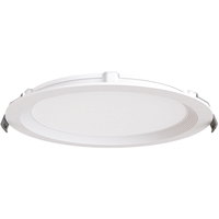 1550 Lumens - 18 Watt - 8 in. Color Selectable New Construction LED Downlight Fixture - Hardwire - Kelvin 2700-3000-3500-4000-5000 - 100 Watt Incandescent Equal - Round - White Trim - 90 CRI - 120-277 Volt - Green Creative 37001