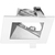 4 in. Square Wall Wash Reflector with White Trim Thumbnail