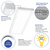 2250 Lumen Max - 20 Watt Max - Wattage and Color Selectable Slim Recessed LED Panel Fixture Thumbnail