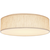 15 in. Color Selectable LED Flush Mount Ceiling Light Fixture - Fabric Shade - Beige Finish Thumbnail