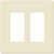 Decorator Wall Plate - Light Almond - 2 Gang Thumbnail